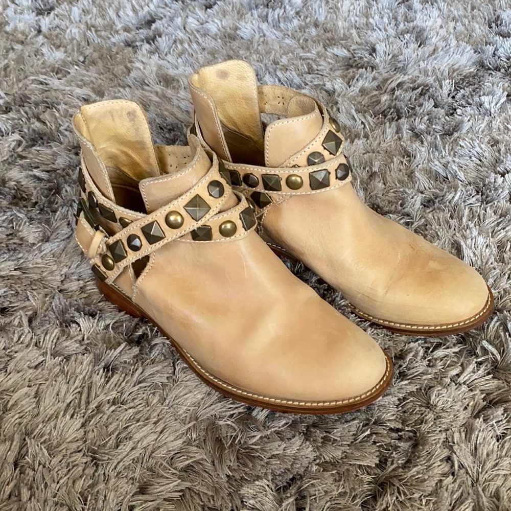 Patrón Tan Leather Boots 6.5
